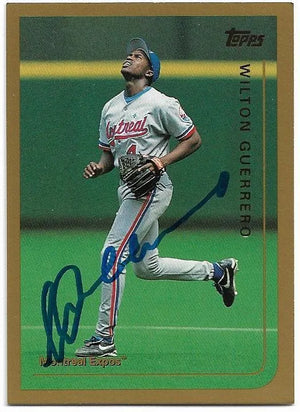 Wilton Guerrero Signed 1999 Topps Baseball Card - Montreal Expos - PastPros