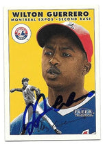 Wilton Guerrero Signed 2000 Fleer Tradition Baseball Card - Montreal Expos