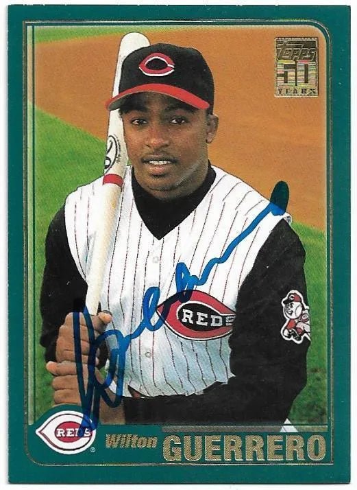 Wilton Guerrero Signed 2001 Topps Baseball Card - Cincinnati Reds