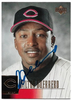 Wilton Guerrero Signed 2001 Upper Deck Baseball Card - Cincinnati Reds