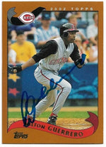 Wilton Guerrero Signed 2002 Topps Baseball Card - Cincinnati Reds