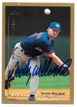 Woody Williams Signed 1999 Topps Baseball Card - Toronto Blue Jays