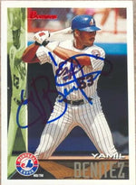 Yamil Benitez Signed 1995 Bowman Baseball Card - Montreal Expos