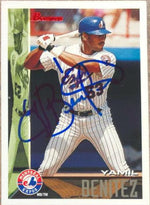Yamil Benitez Signed 1995 Bowman Baseball Card - Montreal Expos - PastPros