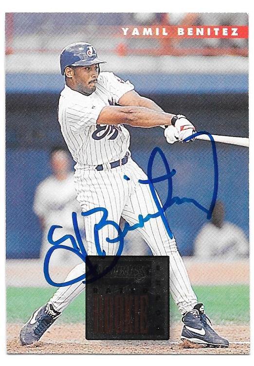 Yamil Benitez Signed 1996 Donruss Baseball Card - Montreal Expos - PastPros