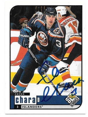 Zdeno Chara Signed 1998-99 UD Choice Hockey Card - New York Islanders - PastPros